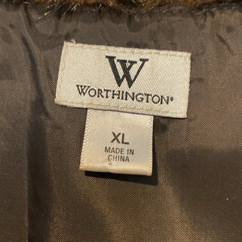 Worthington size XL Faux Fur Vest good condition - Picture 2 of 4